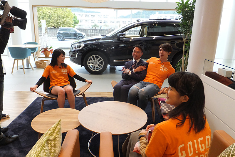 収録の合間、ちょっとまったり・・・